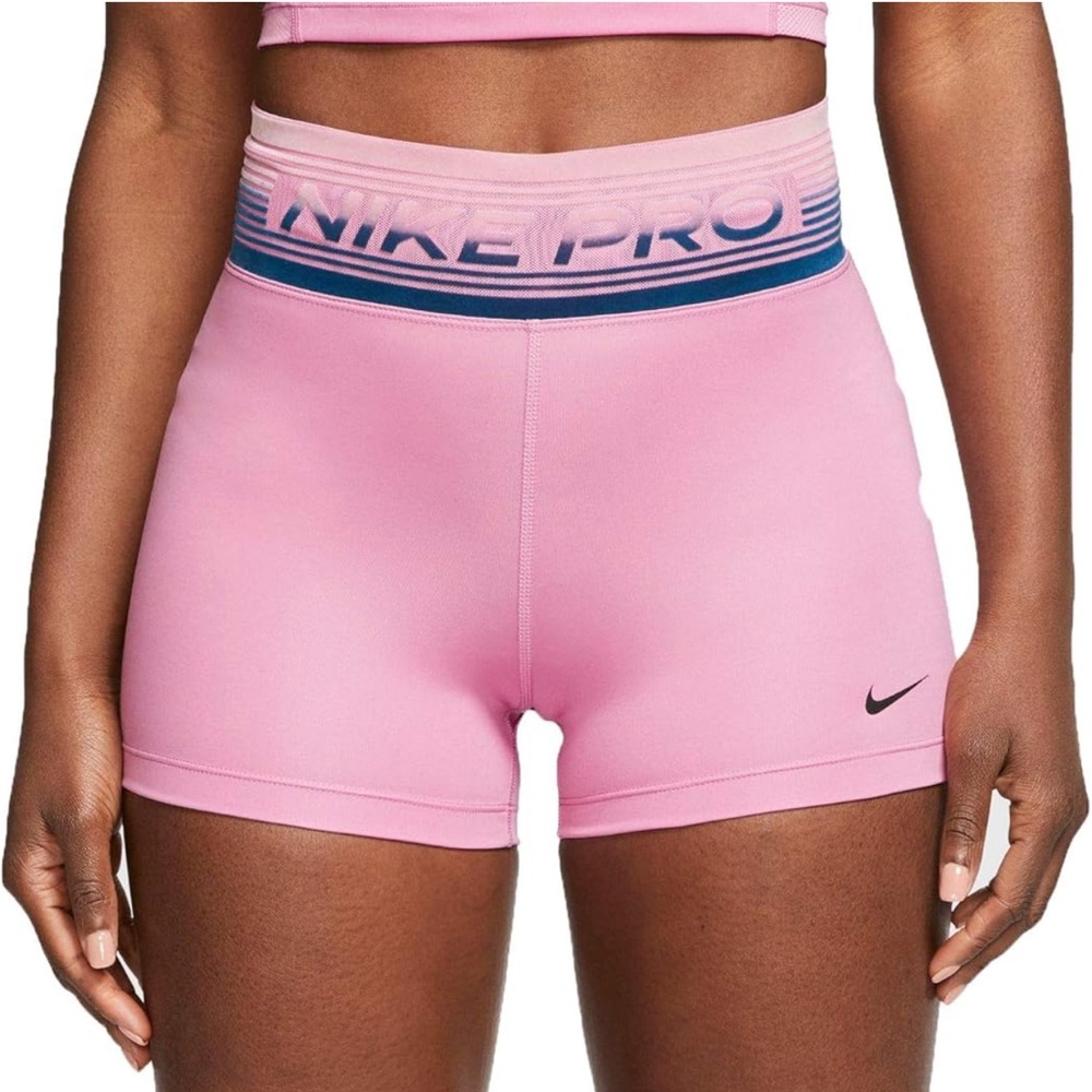 Nike Women's Pro Dri-FIT Support Shorts - Magic Flamingo